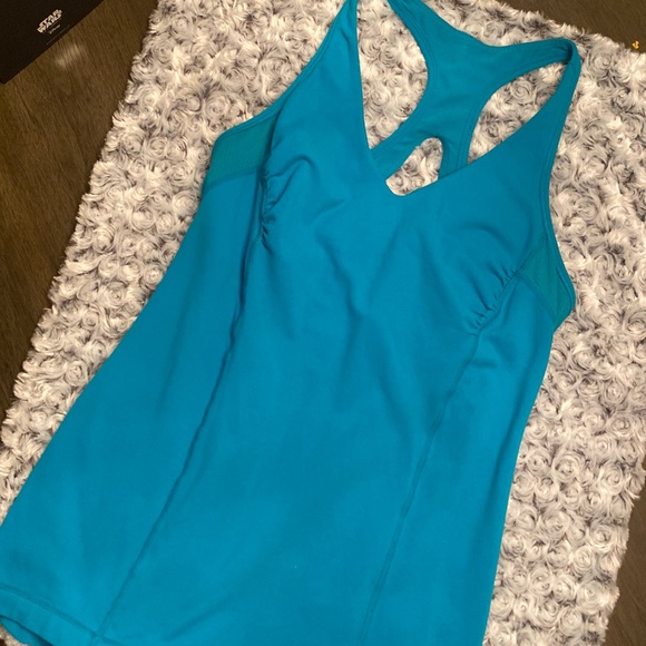 lululemon athletica Tops - Lululemon Teal Racerback Tank Womens Size 8